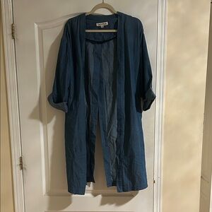 Dance & Marvel Blue Open Cardigan